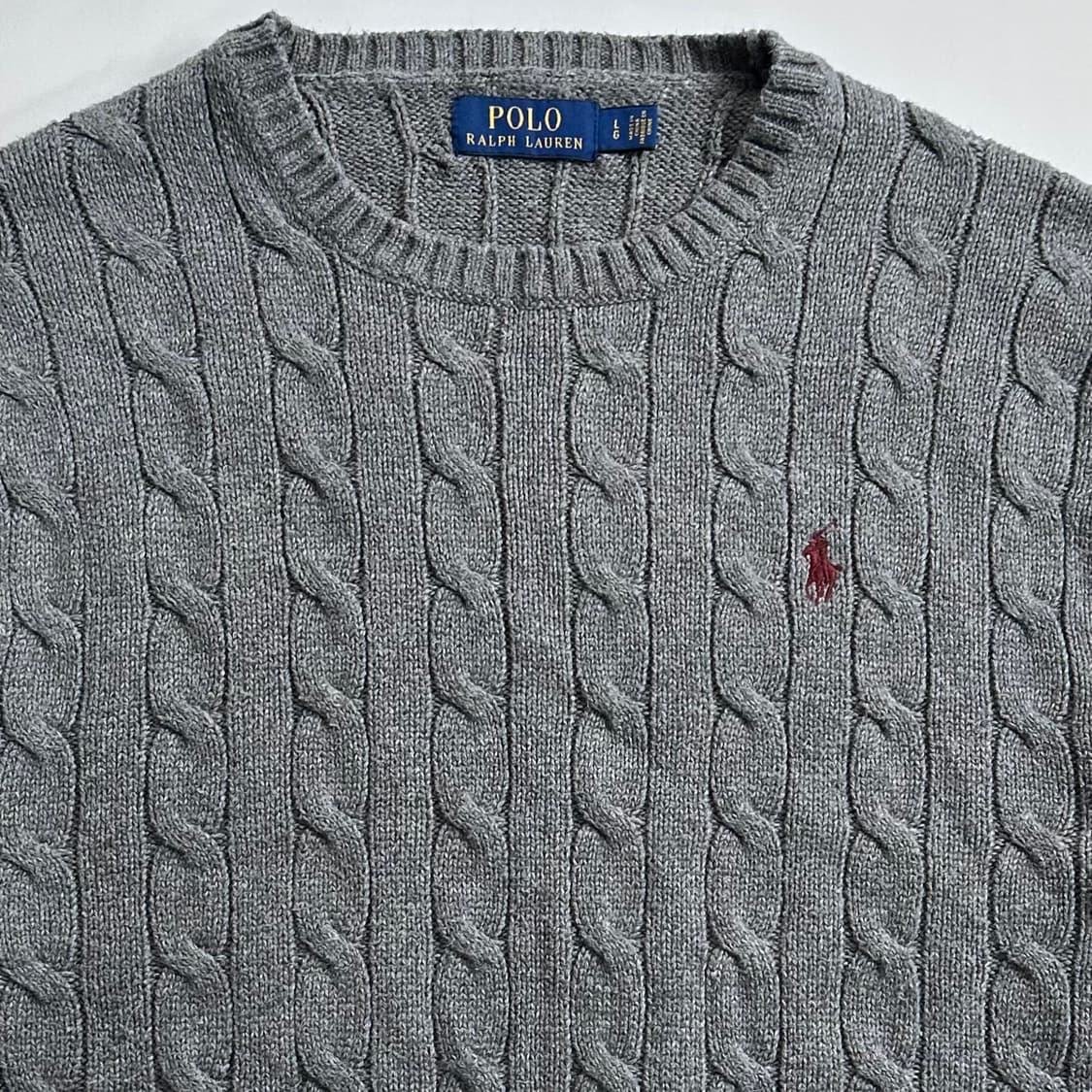 폴로 랄프로렌 그레이 케이블 니트  상품이미지2