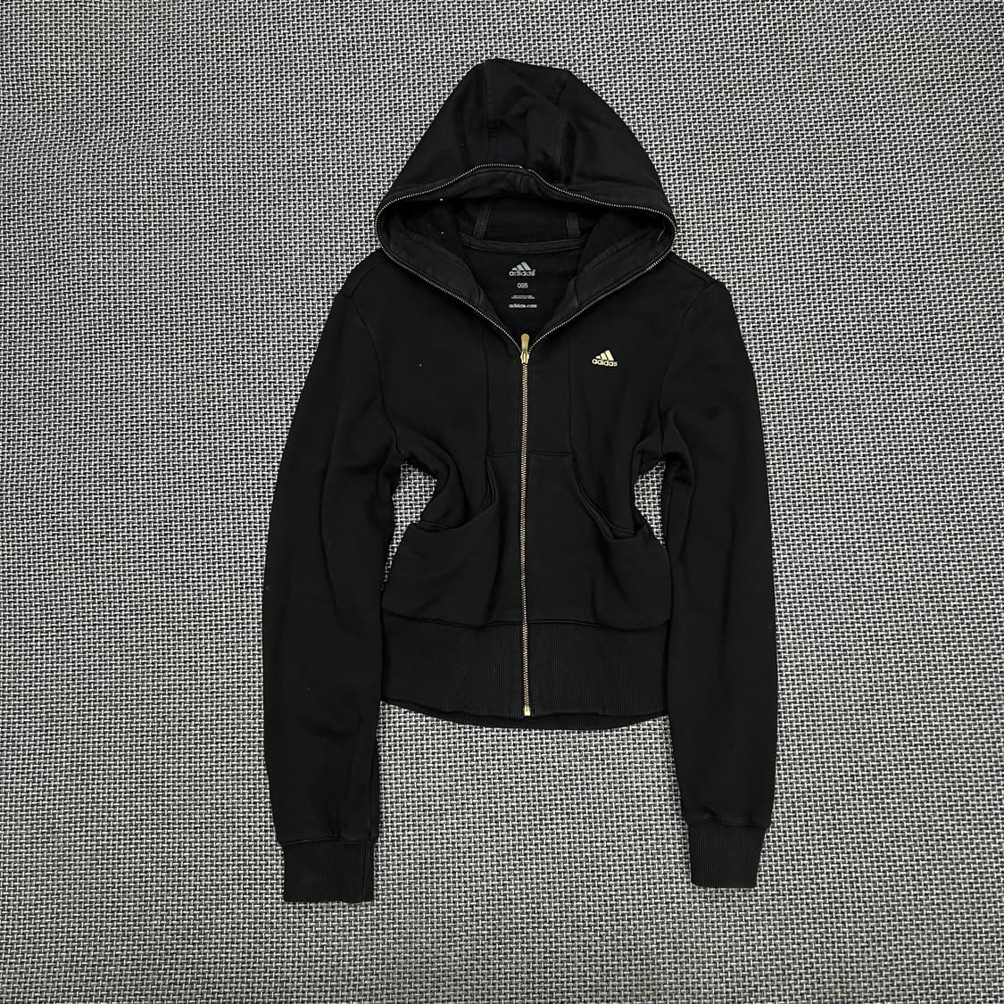 착샷O 아디다스 블랙 풀오버 후드집업 95 상품이미지1