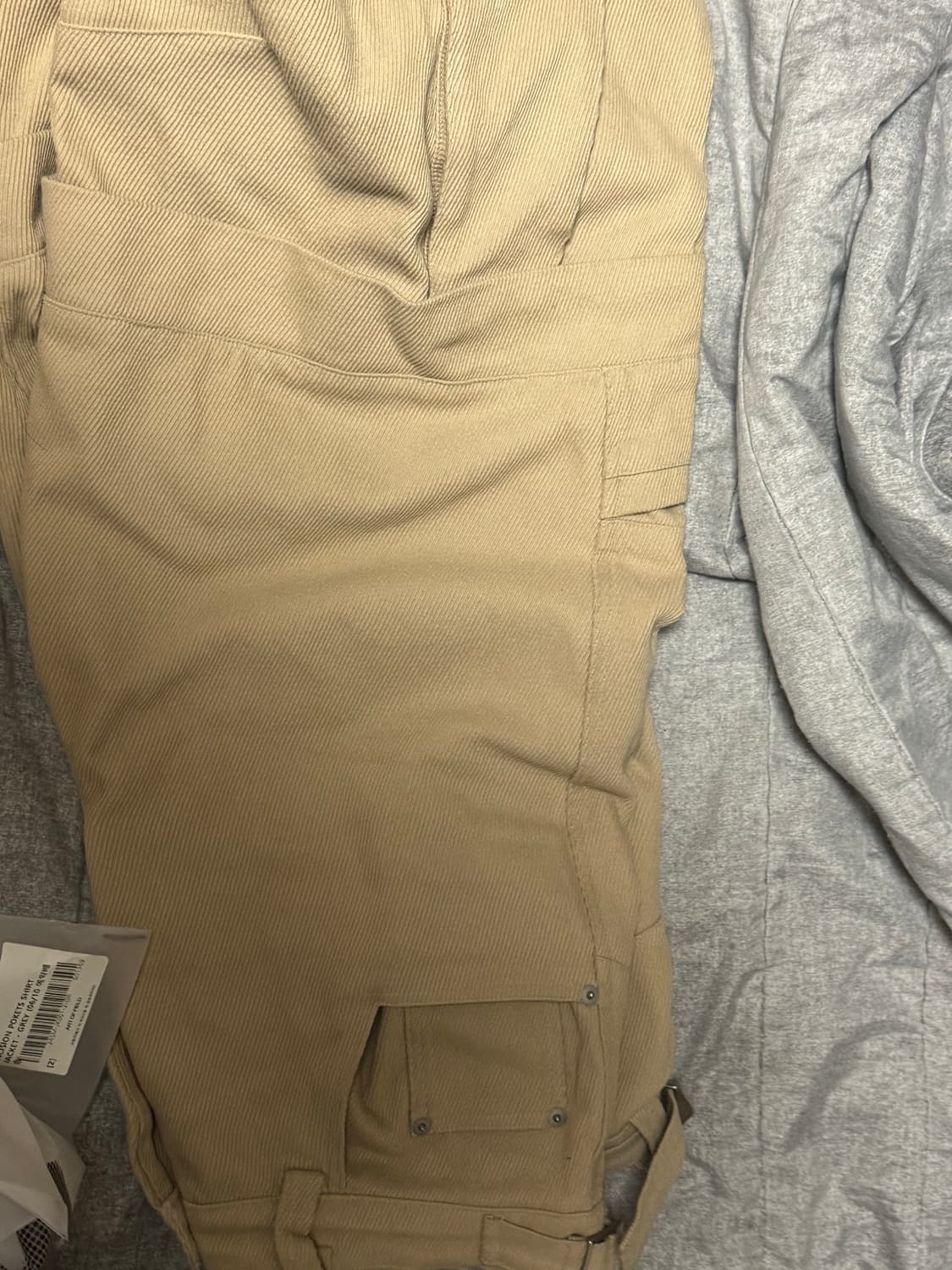 카미엔 TITAN 베이지 배기 팬츠 상품이미지3