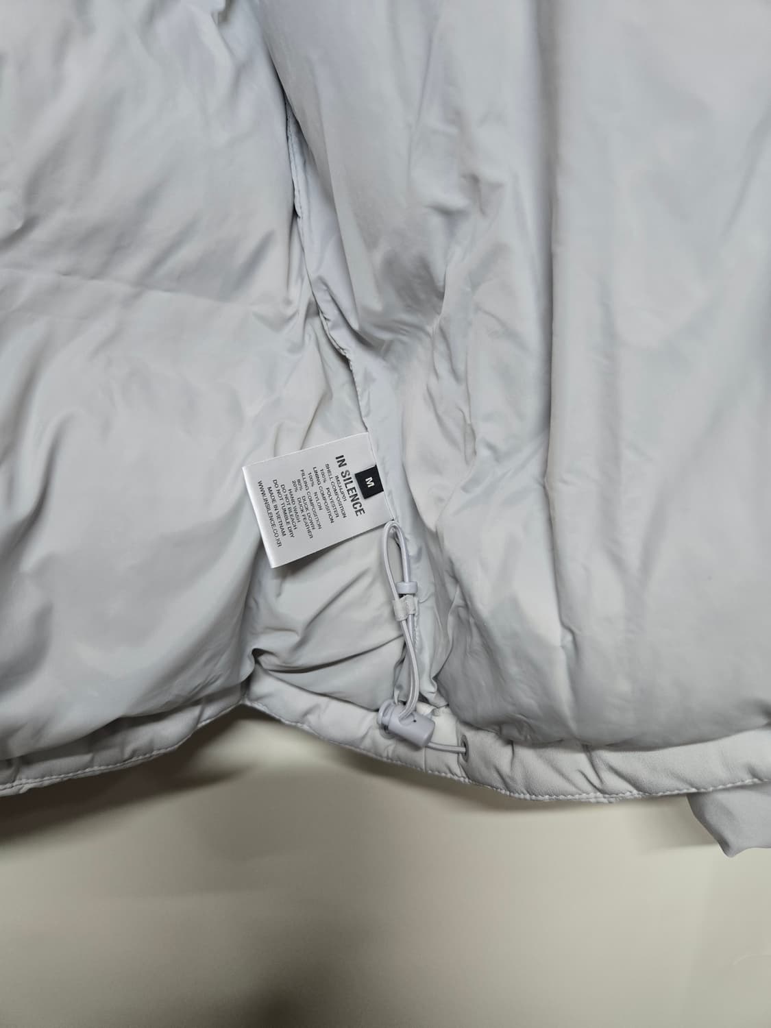 인사일런스 그레이 숏패딩 M 상품이미지4