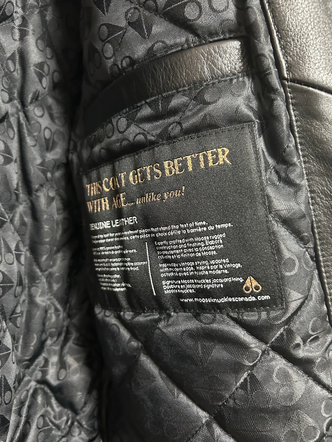 무스너클 (moose nuckles)가죽 자켓 US  L(105) 상품이미지6