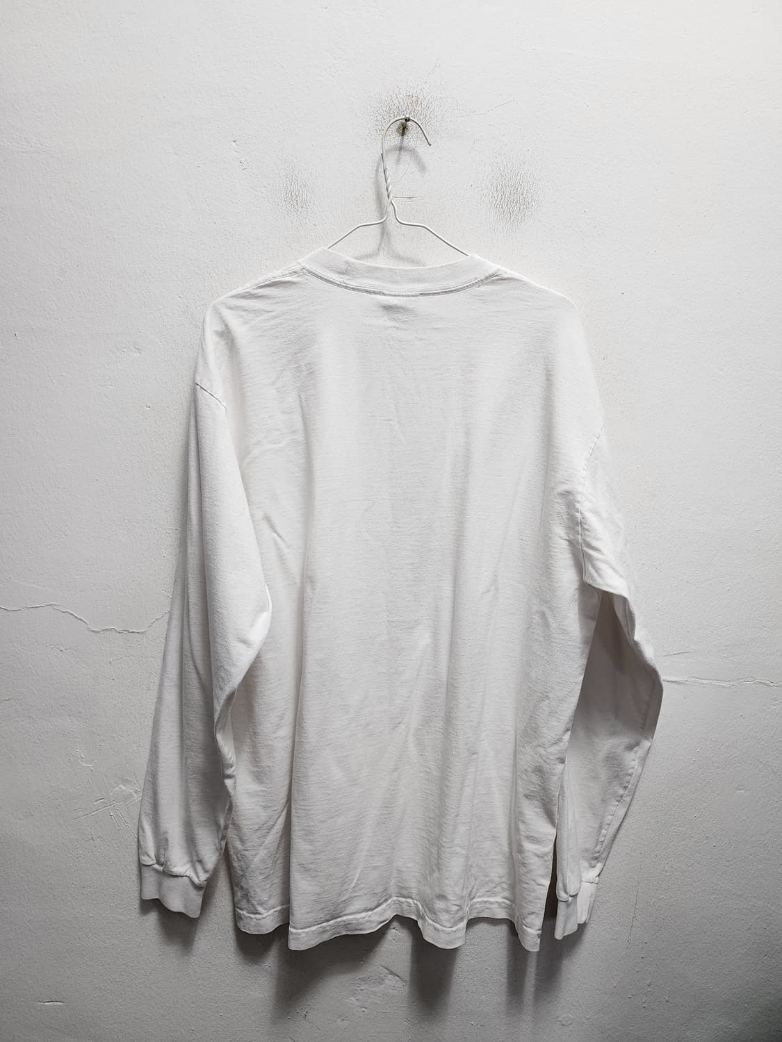 샤카웨어 헤비코튼 화이트 긴팔티 XL 상품이미지2