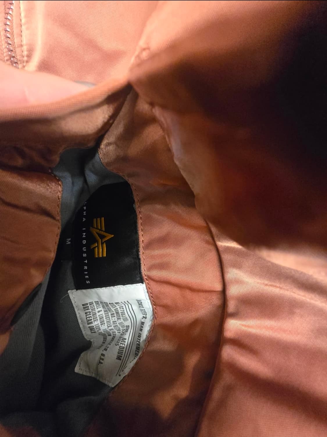 알파인더스트리MA-1 봄버 자켓 헤이즈l 브라운 451815 상품이미지9