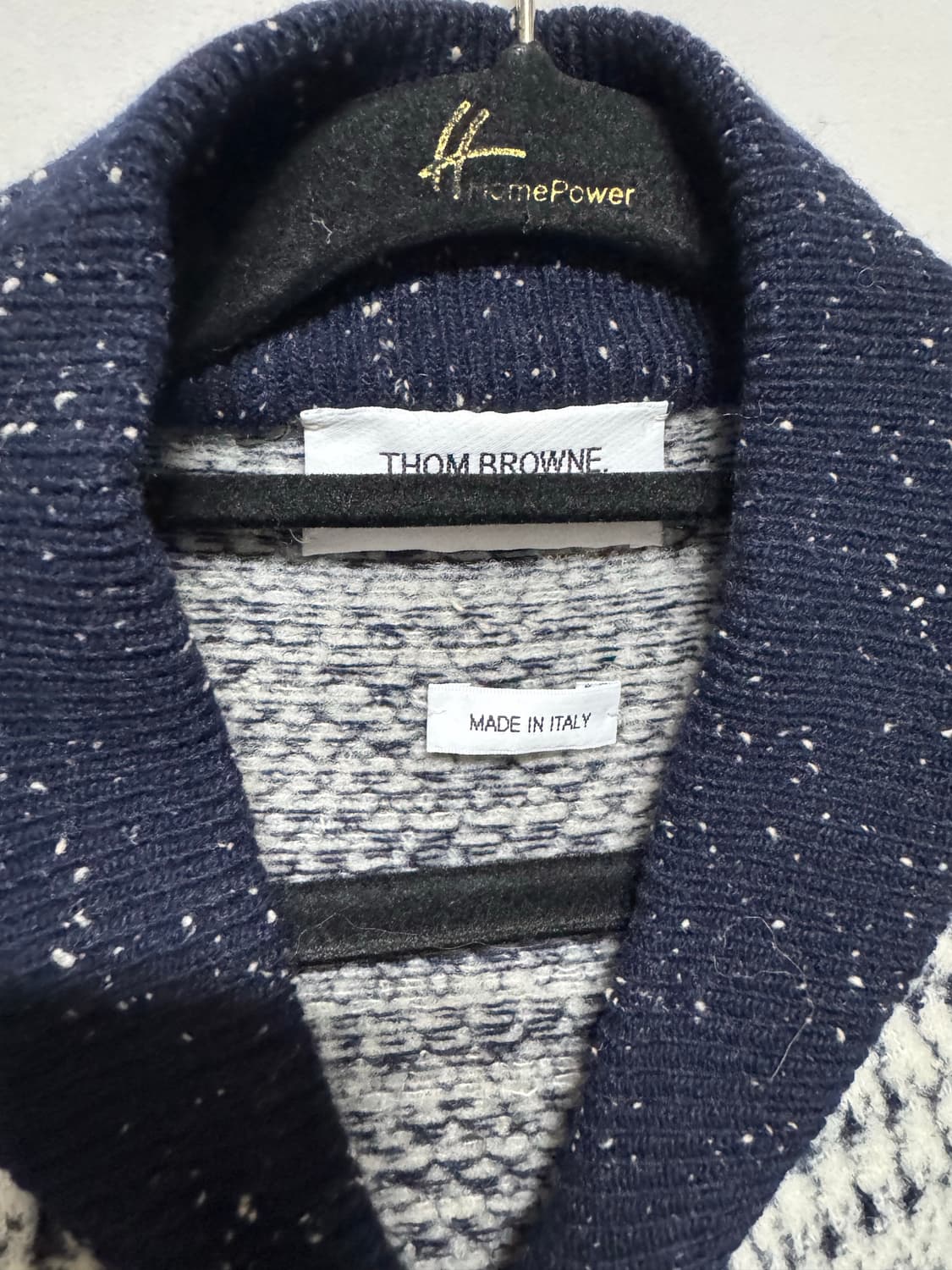 0 톰브라운 울 니트 블루종 자켓 상품이미지7