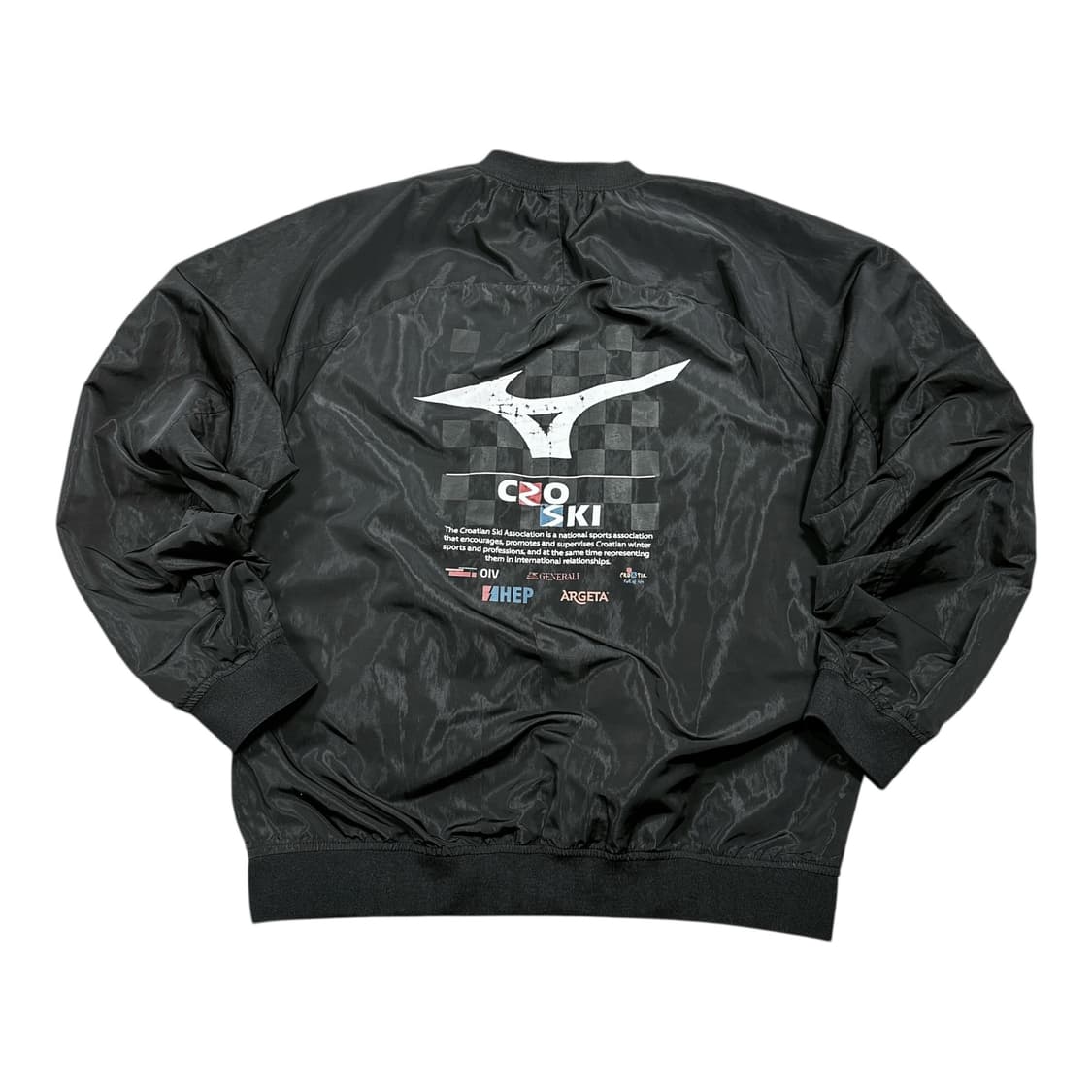 ✨ (바배) 미즈노 크로스키 우븐 블랙 웜업 바람막이 상품이미지1