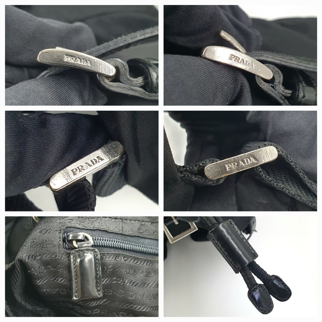 프라다 리나일론 투포켓 백팩 미듐M 상품이미지5