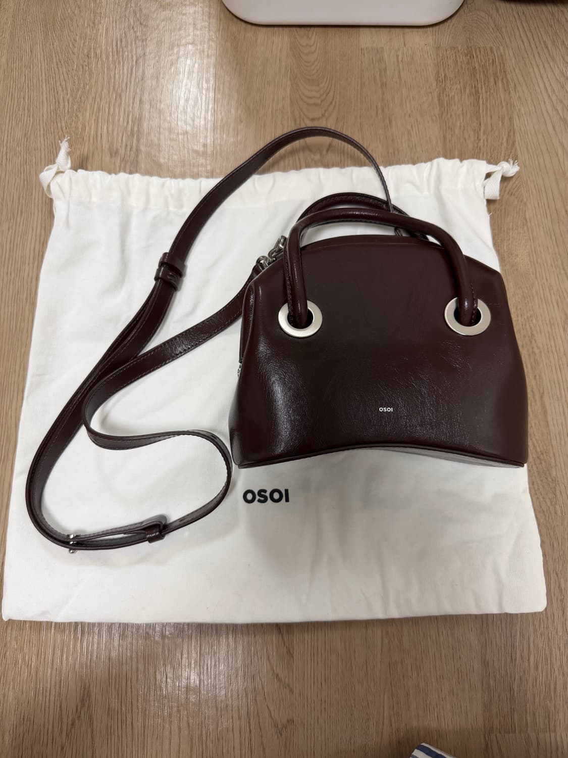 오소이 써클 미니 브라운 circle mini bag 상품이미지1