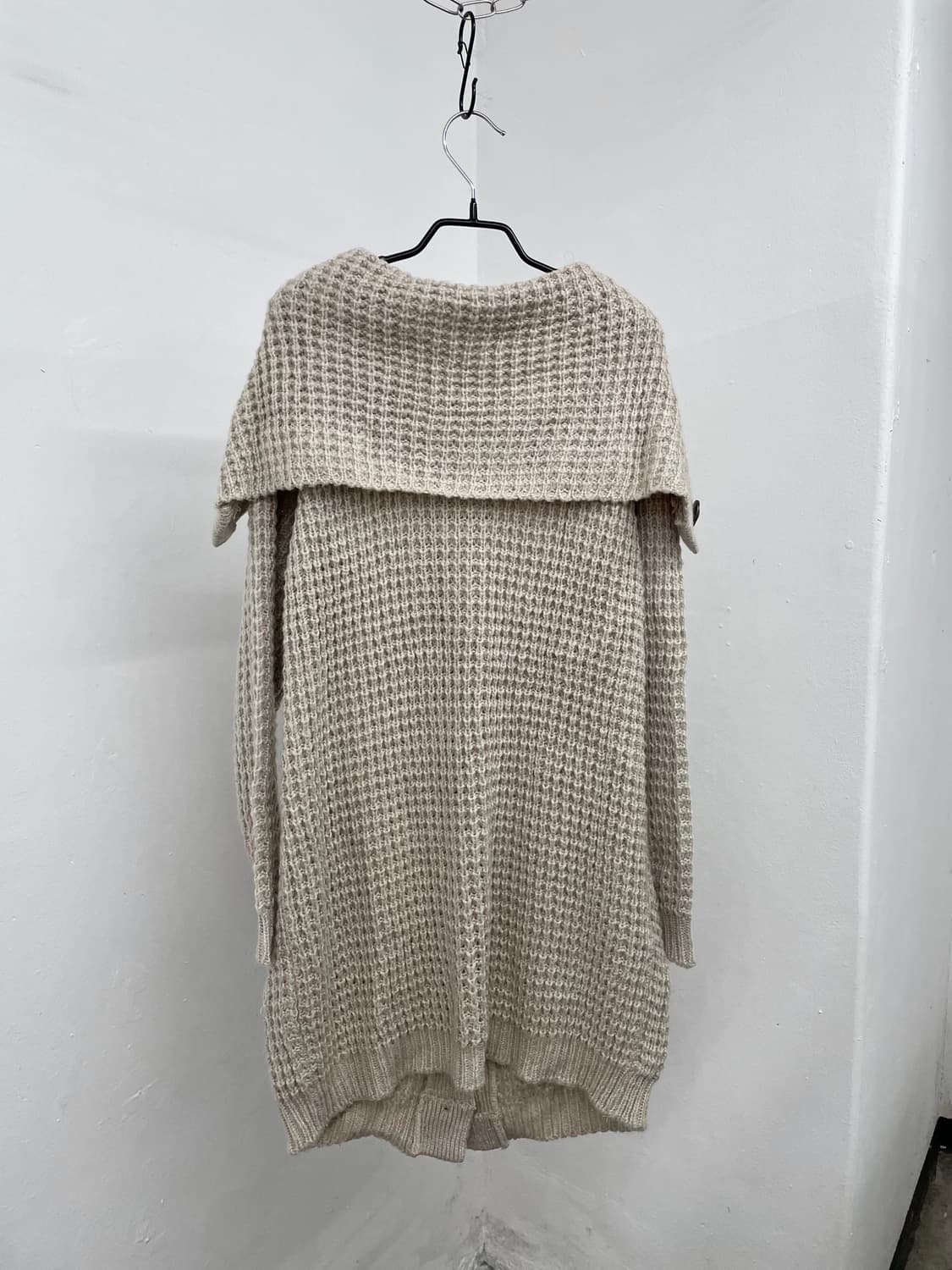 모리 버튼 와플 가디건 상품이미지6