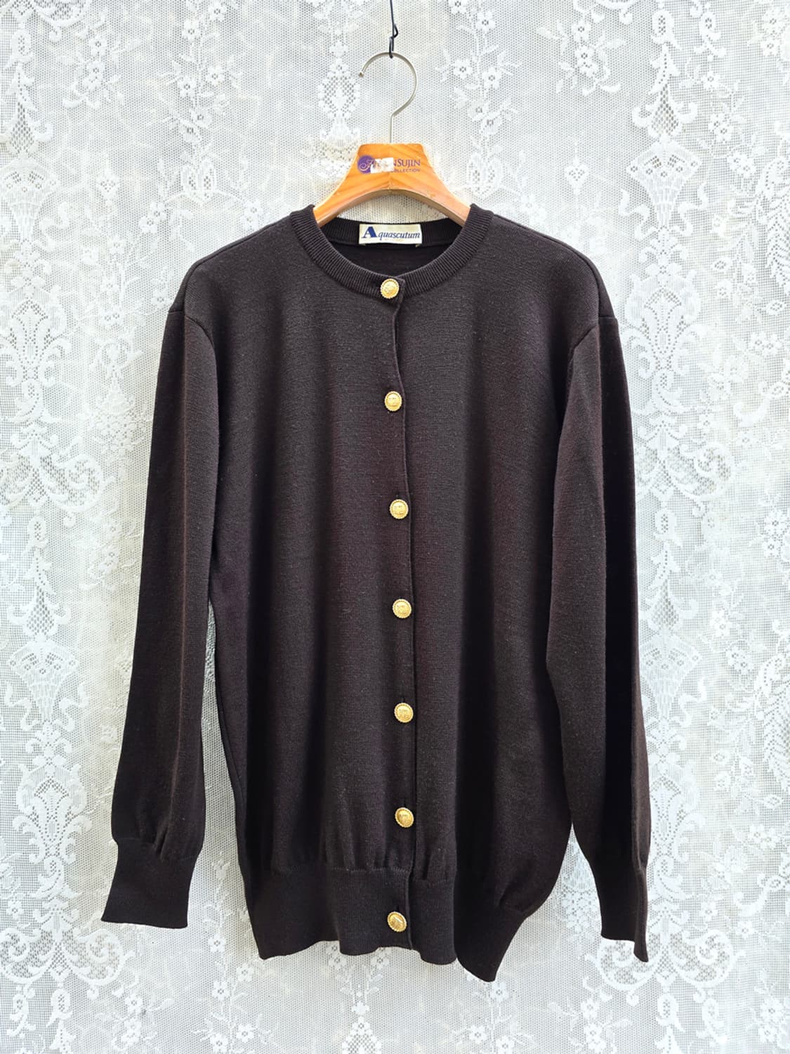 아쿠아 스큐텀 금장 가디건 상품이미지1