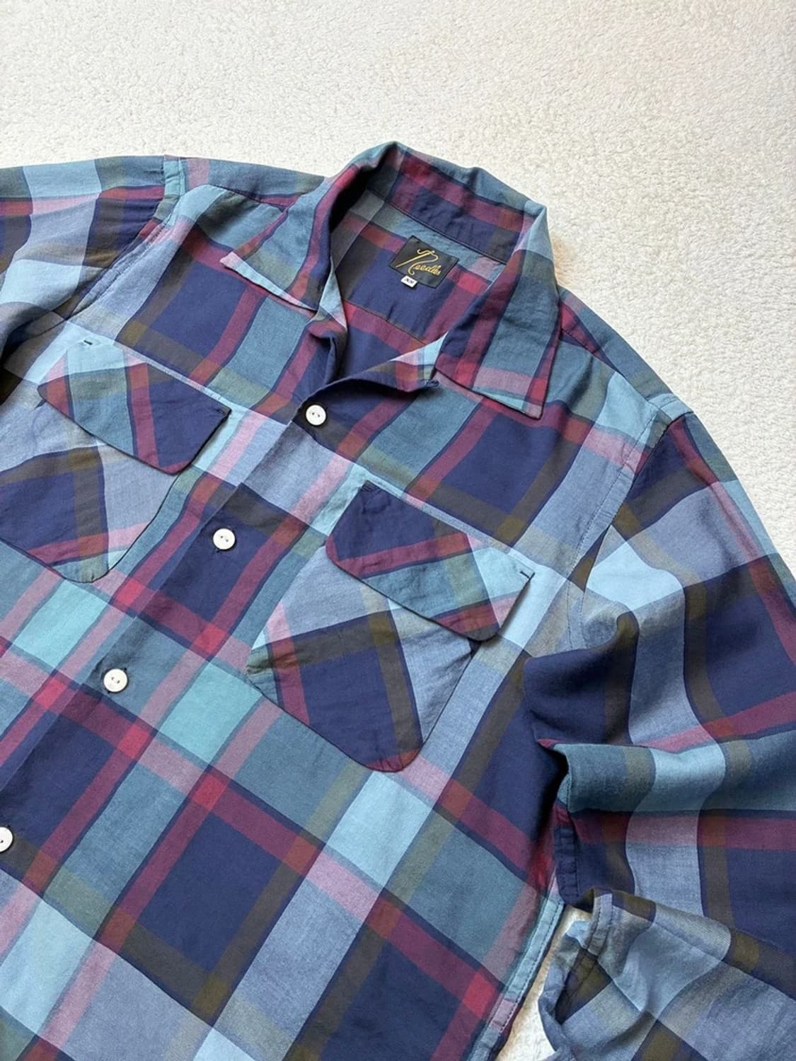 니들스 재팬 체크 투포켓 셔츠 PN5903 상품이미지3