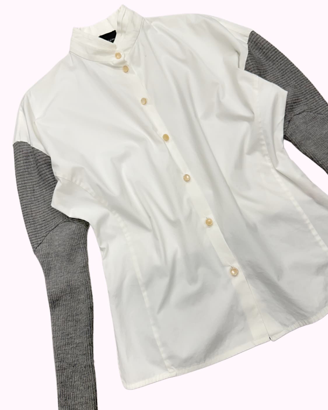 KUHO wool knit mixed blouse 상품이미지3