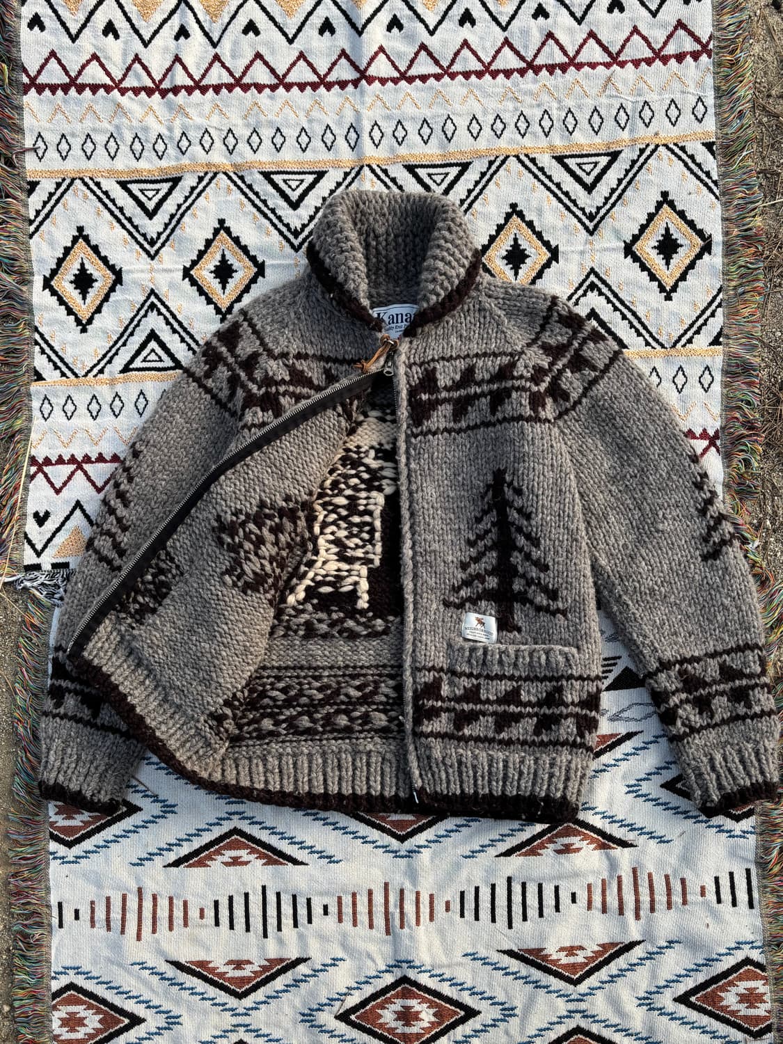 NEIGHBORHOOD × Kanata Cowichan Zip Knit 상품이미지2