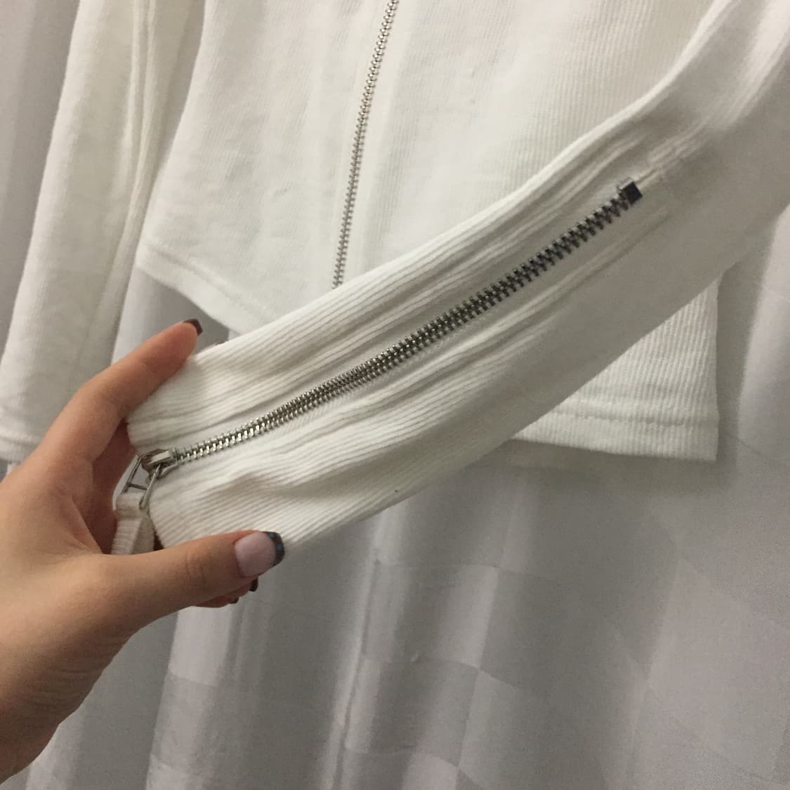 Vintage 고스펑크 갸루 포켓 니트집업 상품이미지2