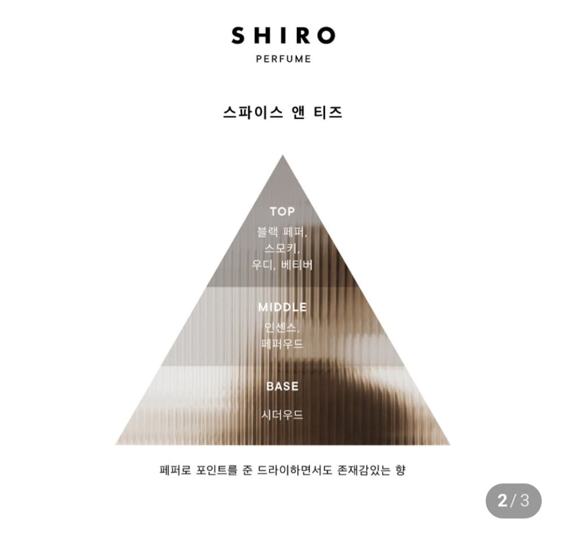 시로 SHIRO 스파이스 앤 티즈 100ml 상품이미지2