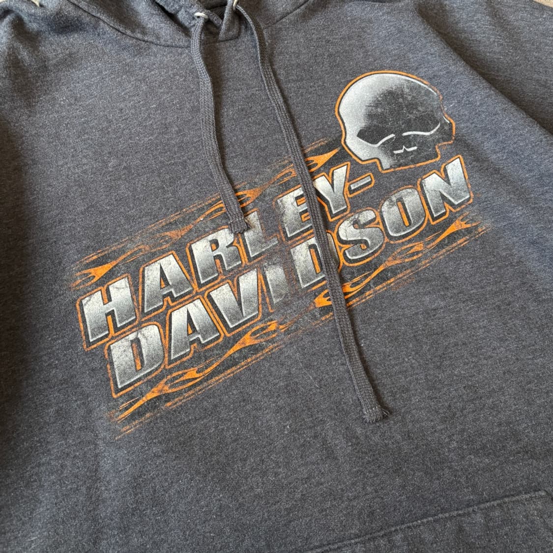 할리데이비슨 정품 다크 그레이 후디 후드티 상품이미지8