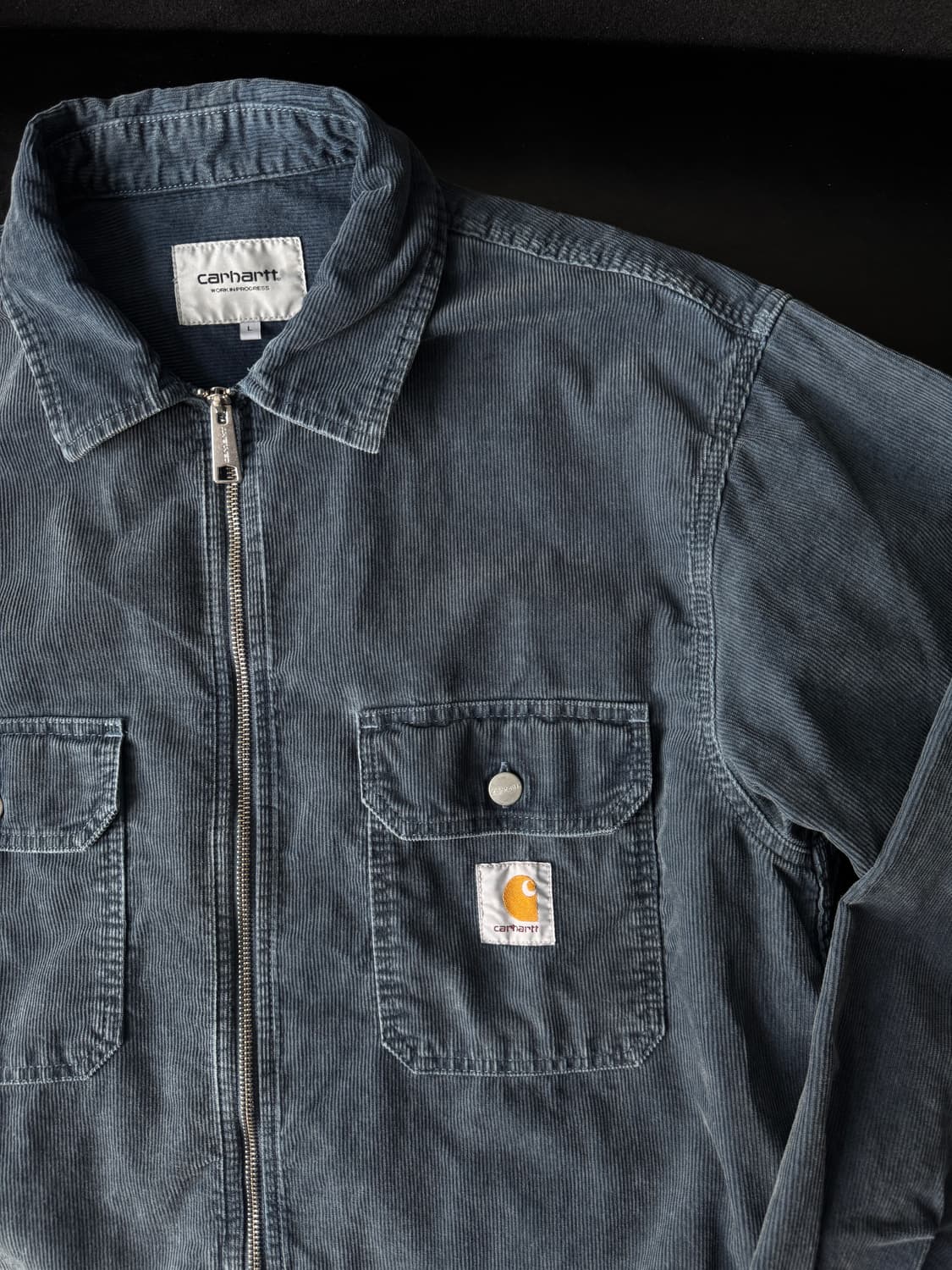 칼하트 윕 레이놀드 블루 셔츠 L 상품이미지1