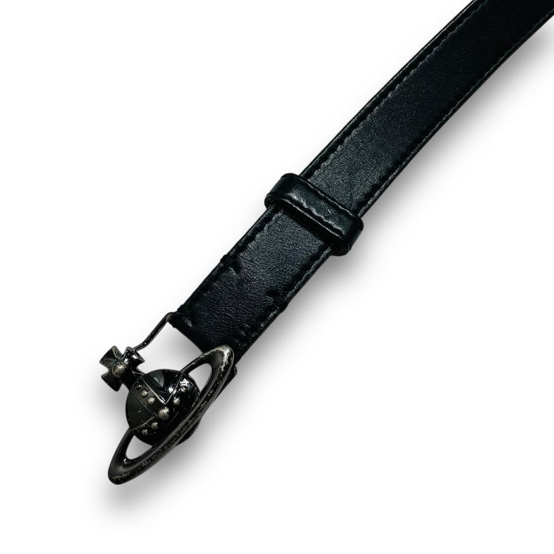 비비안 웨스트우드 ORB 버클 락시크 슬림 가죽 벨트 상품이미지5