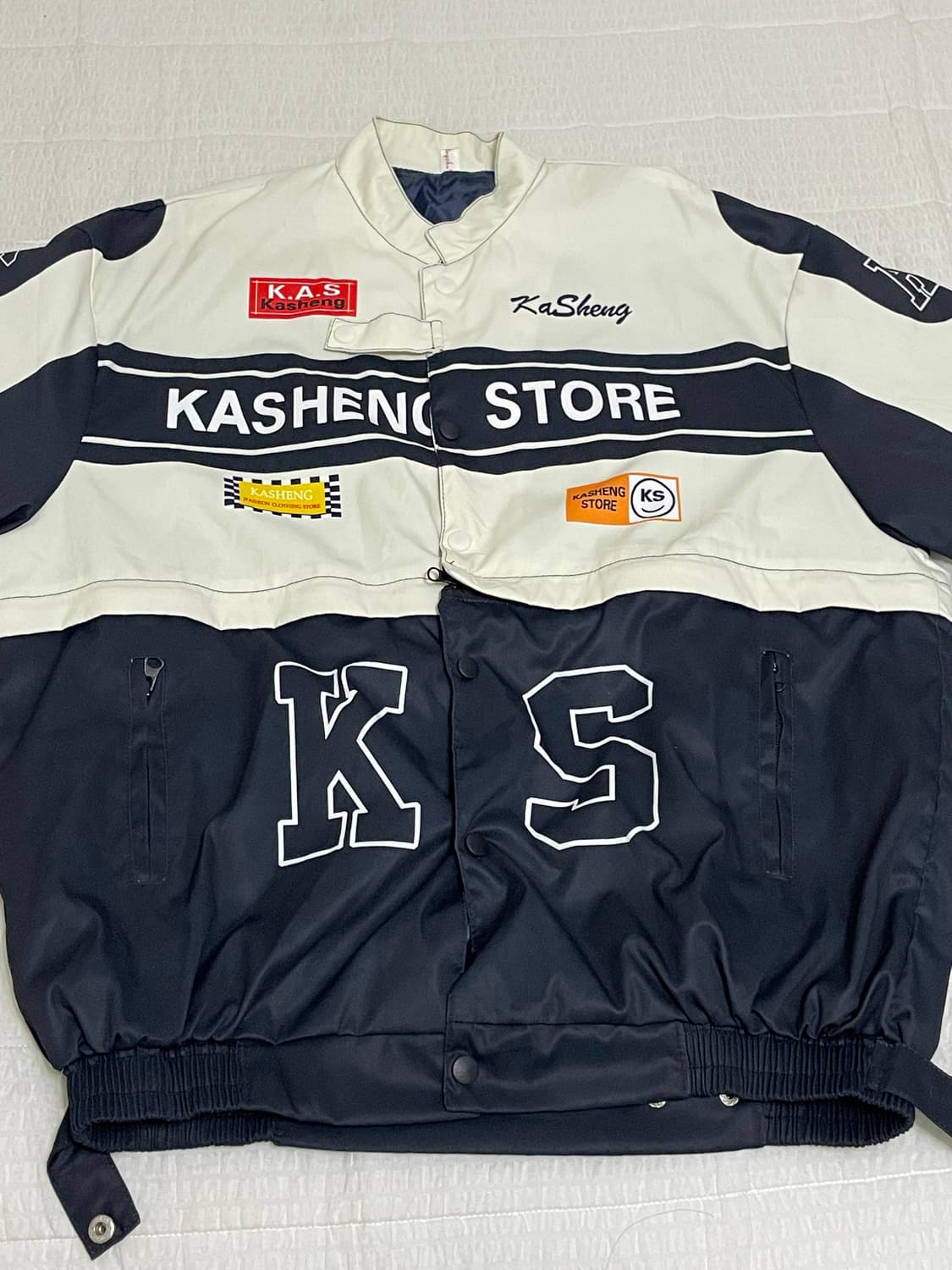 레이서 크롭 자켓 바람막이 상품이미지1