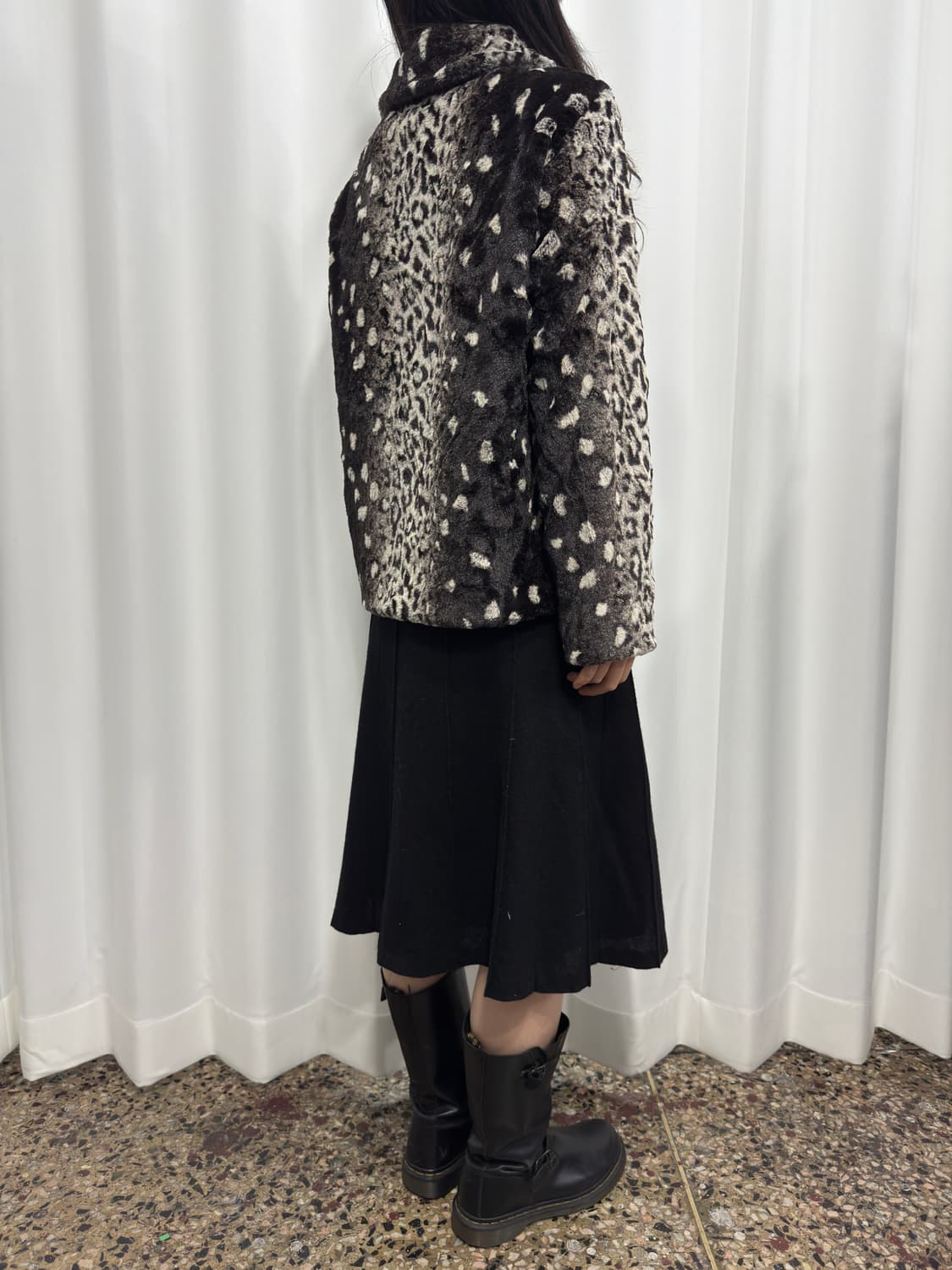 leopard gradation fur jacket 상품이미지6