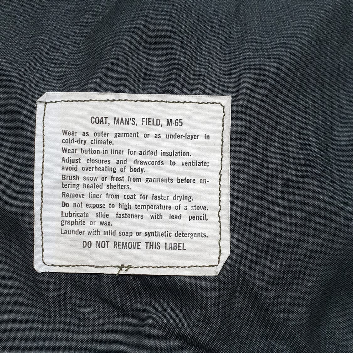 m65 필드자켓 2세대 스몰 숏 (100) 회색안감 민트급 상품이미지10