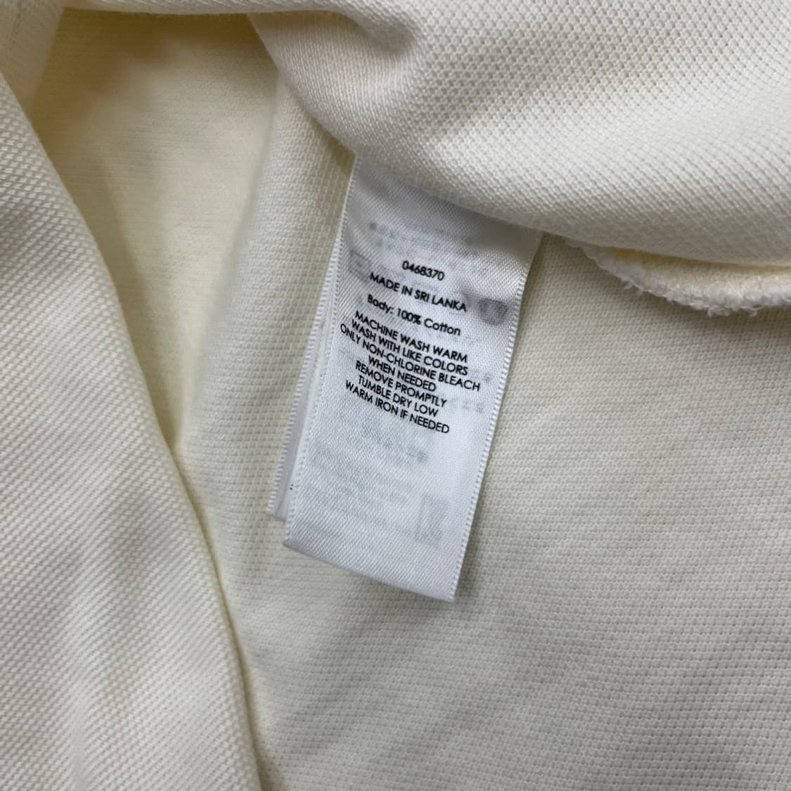 폴로 랄프로렌 브라운 홀스 로고 아이보리 카라 반팔 M 상품이미지5