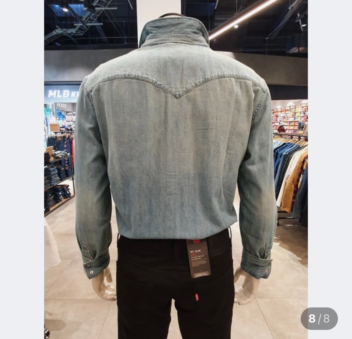 리바이스 웨스턴 데님셔츠(s) 상품이미지4