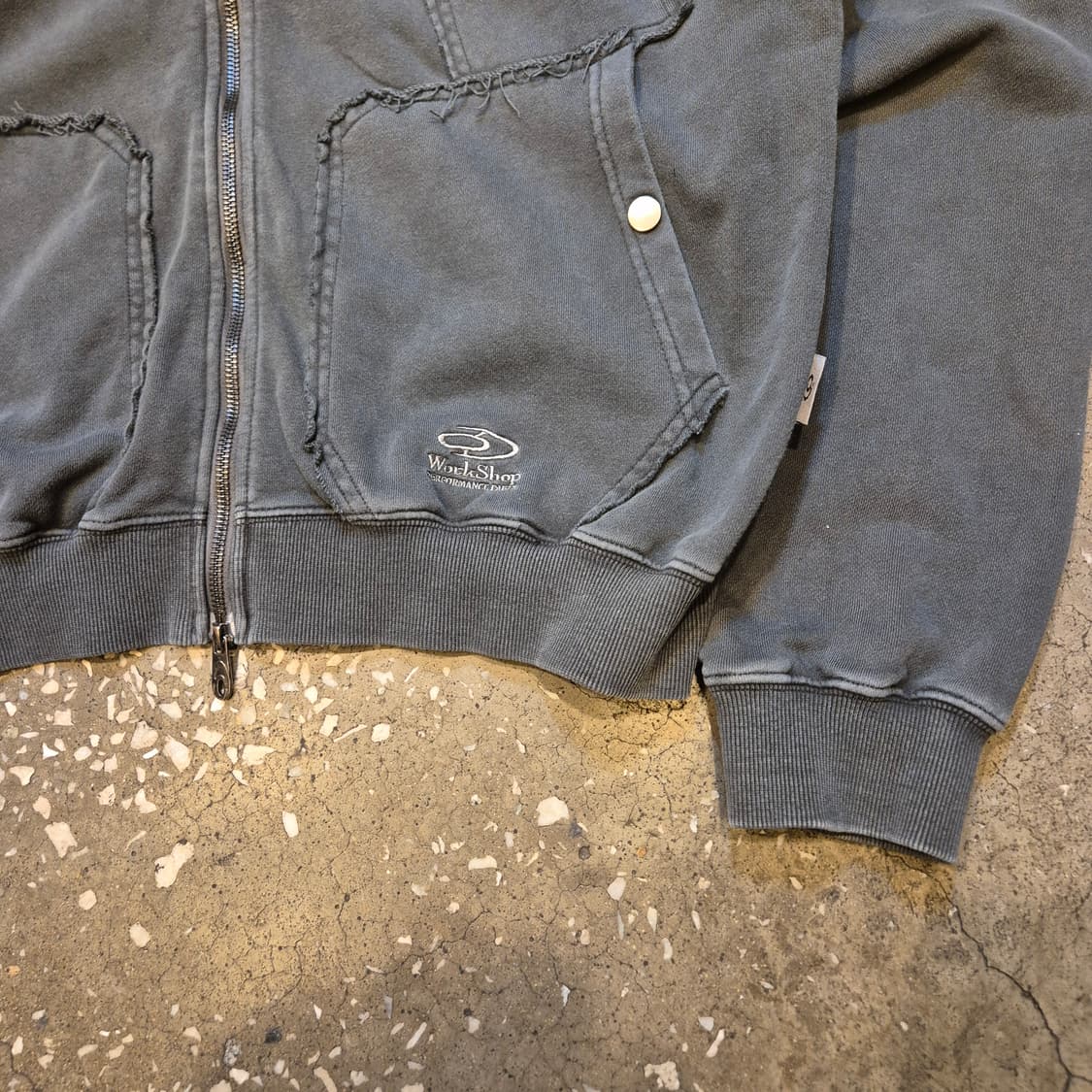 L 피그먼트워싱 오버핏 후드집업  상품이미지6