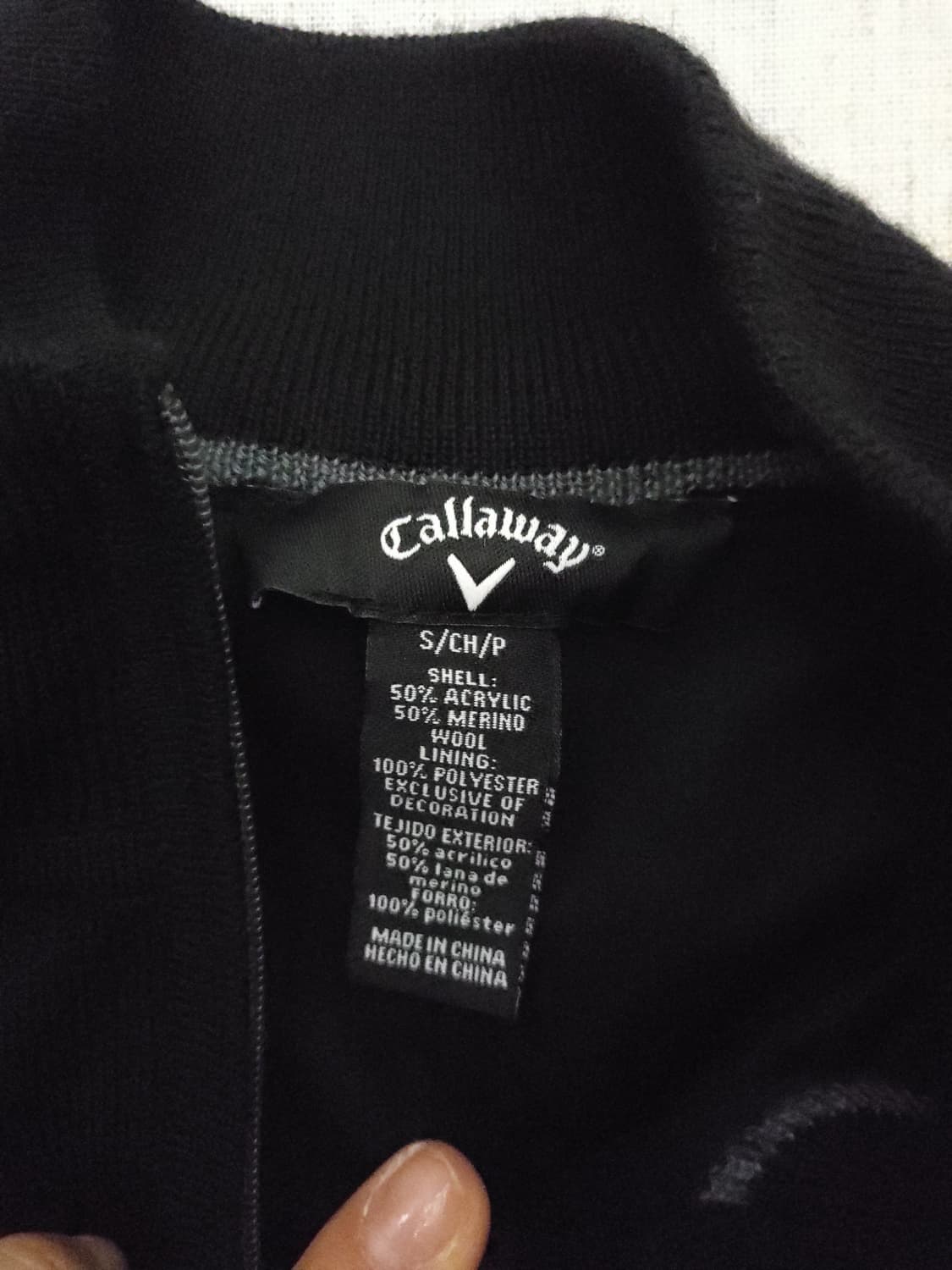 캘러웨이 블랙 하프넥 니트 m 상품이미지4