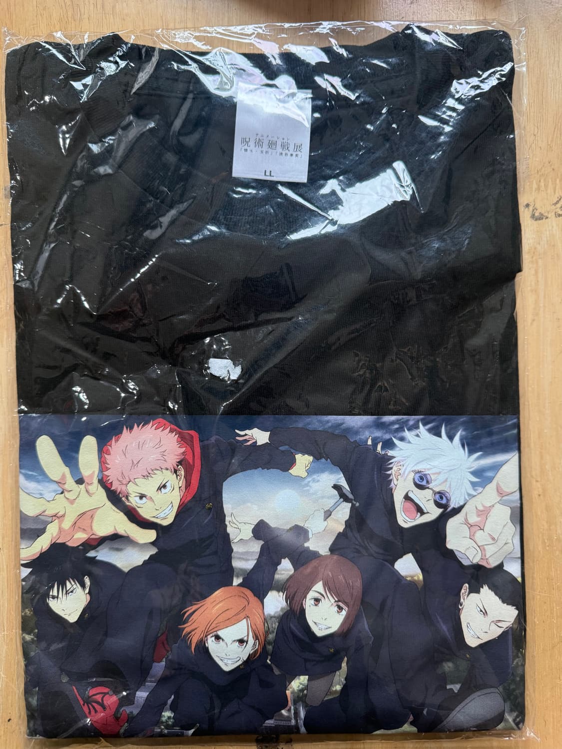 주술회전 전시회 티셔츠 (블랙 / LL사이즈 / 새상품) 상품이미지1