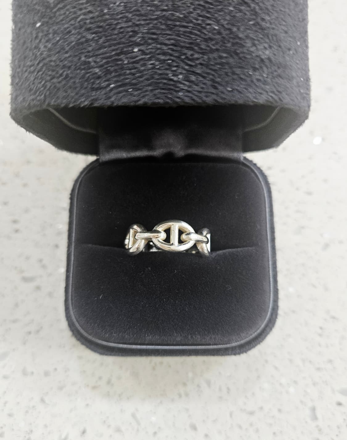 [상태최상] 에르메스 샹달 실버 반지 [정품/48호] 상품이미지4