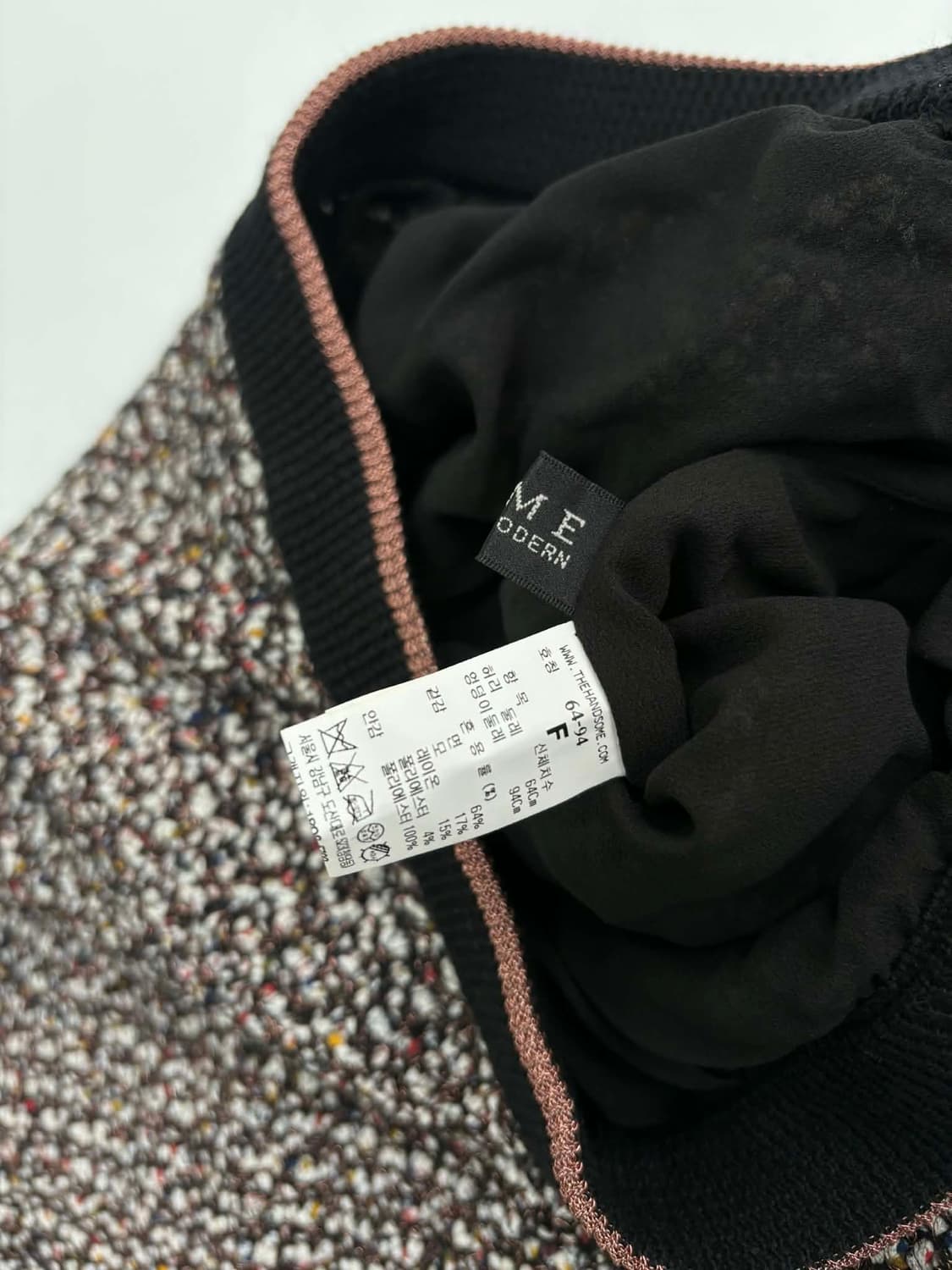 [55/66] 타임 TIME 포스트모던 한섬 21년 신형 트위드 니트 롱 상품이미지3