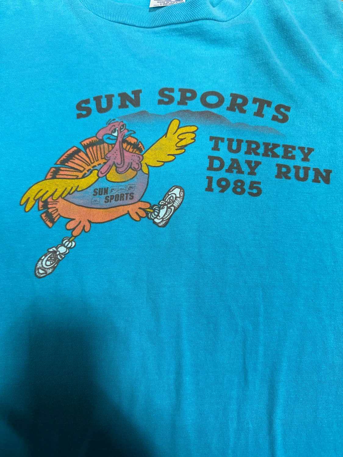 80s sun sports 싱글스티치 러너 프린팅 빈티지 롱슬리브 상품이미지3