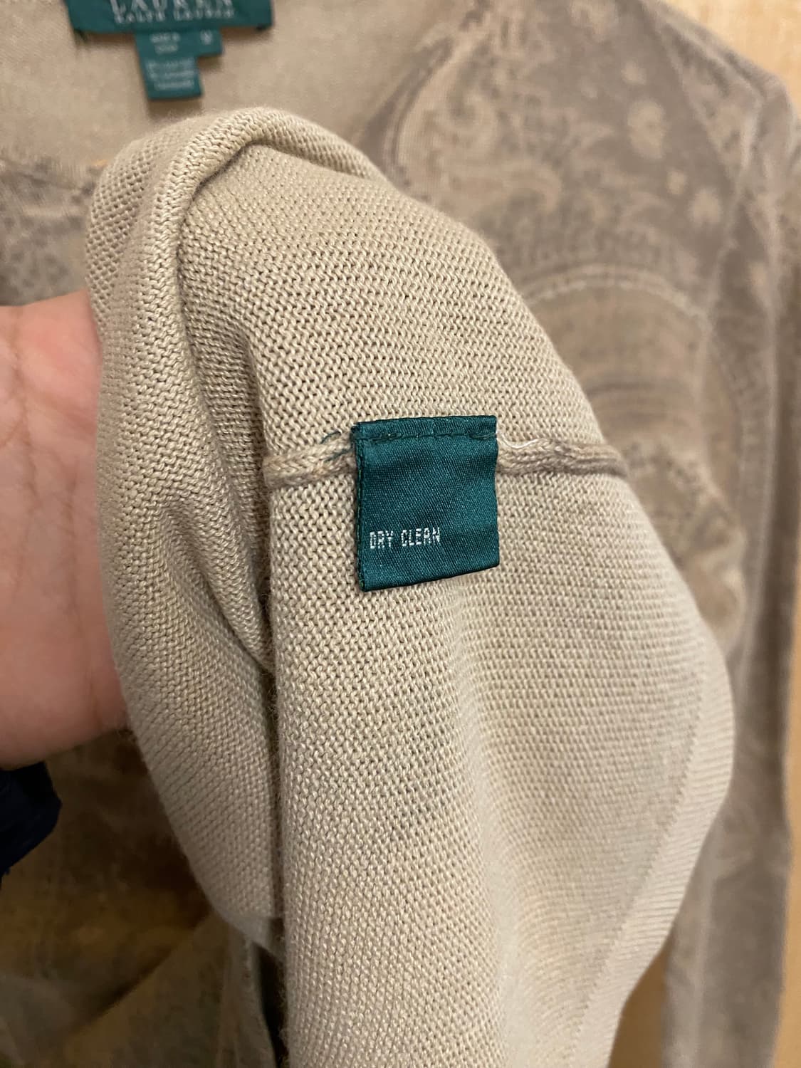 로렌 랄프로렌 페이즐리 캐시미어 실크 혼방 니트 티셔츠 상품이미지10