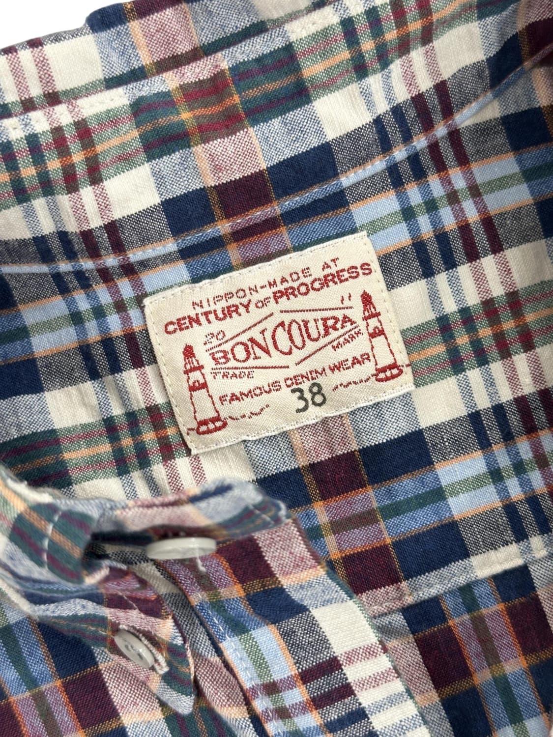 BONCOURA Madras Check Anorak Shirt 상품이미지2