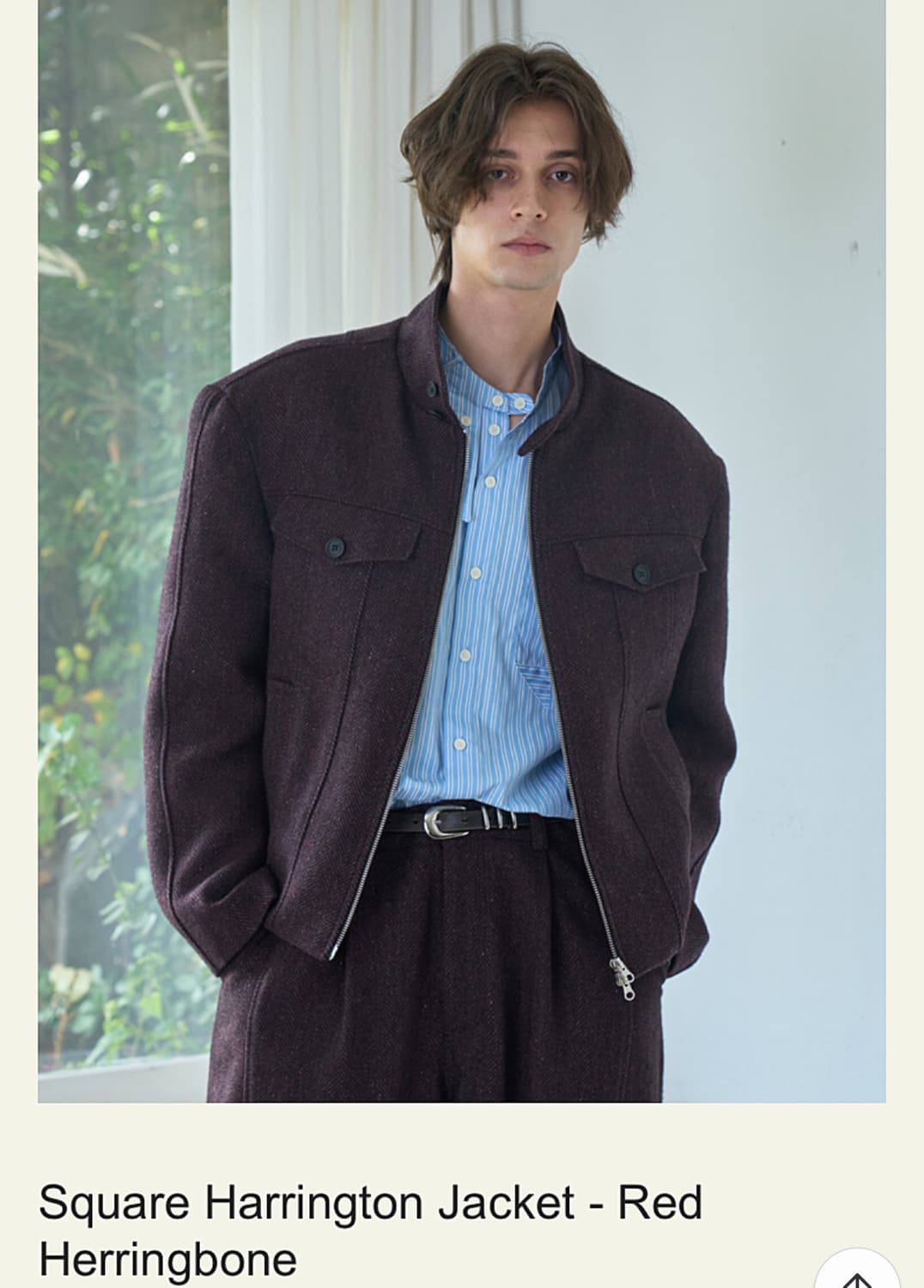 웨이비니스 해링턴 자켓 레드 2 상품이미지1