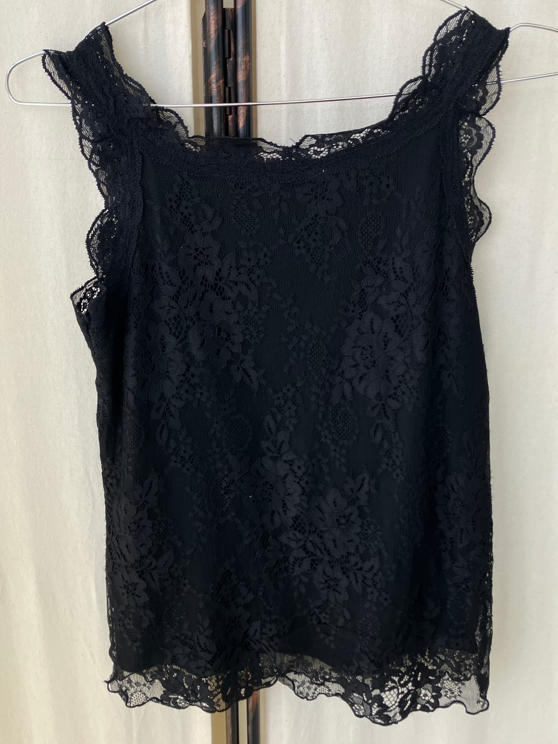 Axes Femme lace sheer bead sleeveless 상품이미지6