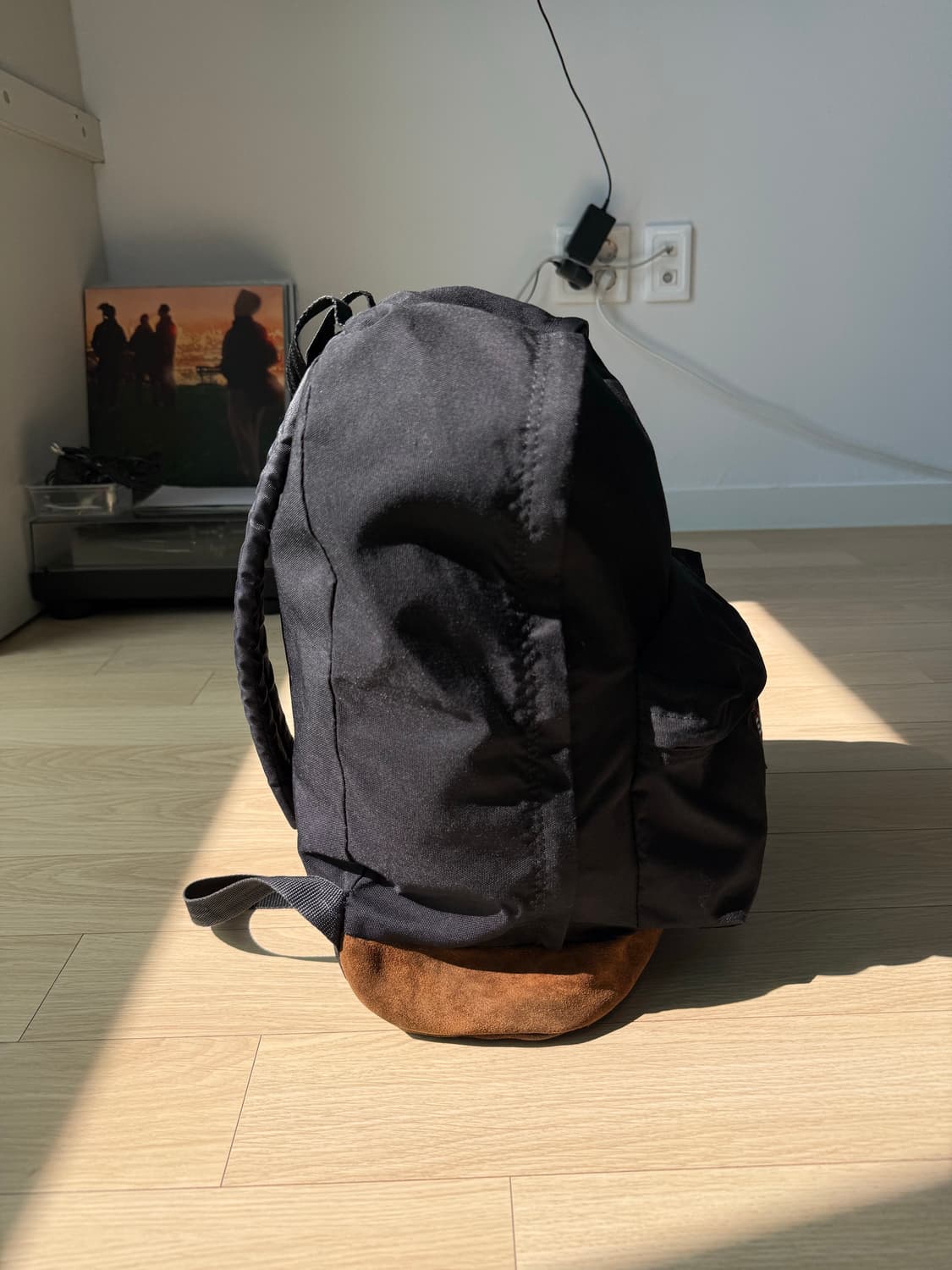 이스트팩 90s 빈티지 스웨이드 바텀 백팩 상품이미지3