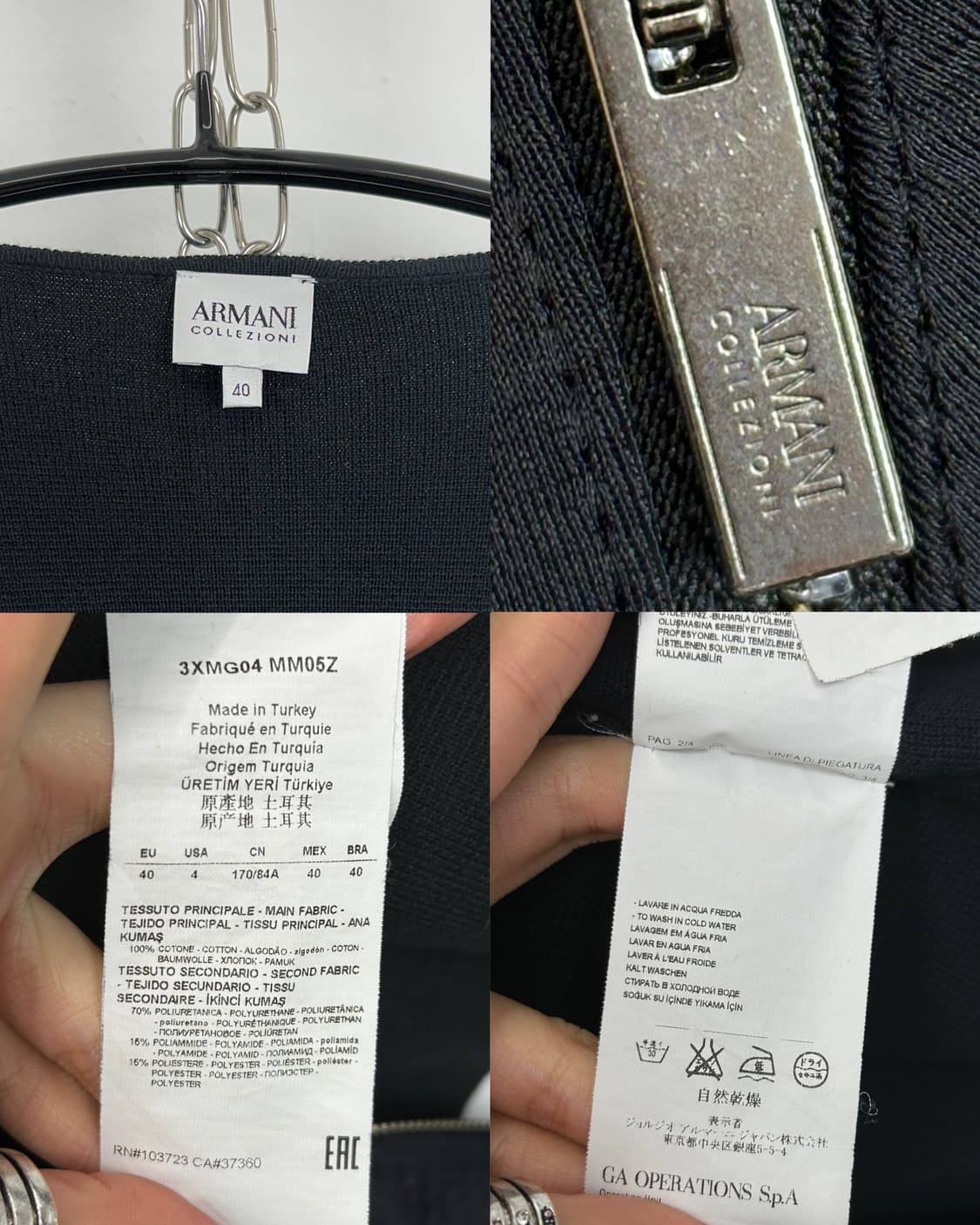 Armani Collezioni Asymmetric Embossed 2- 상품이미지10