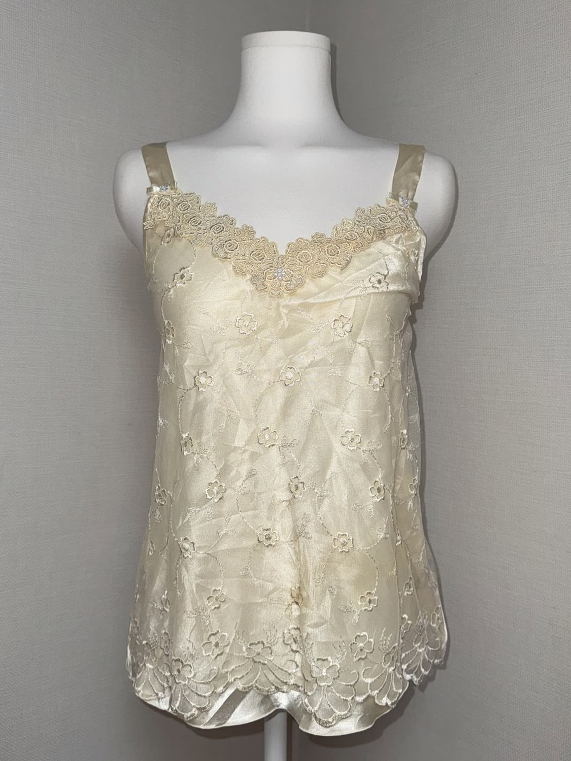 Ivory Floral Sleeveless 상품이미지2