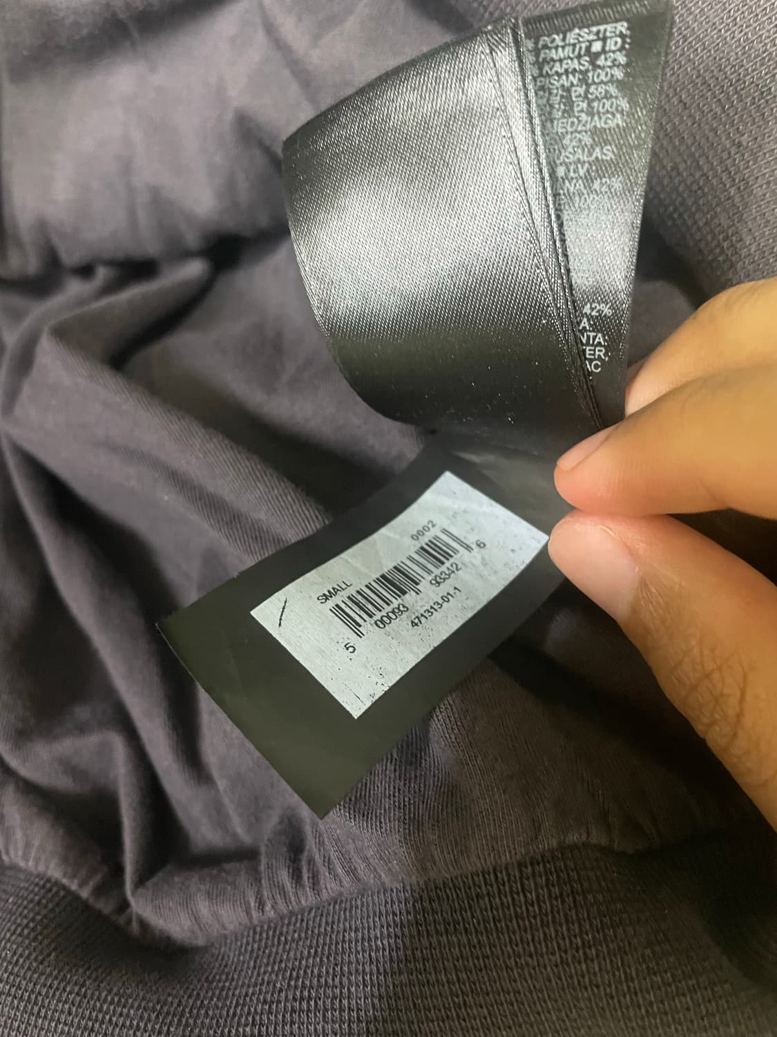 이지갭 발렌시아가 로고 후드 블랙 s 상품이미지3