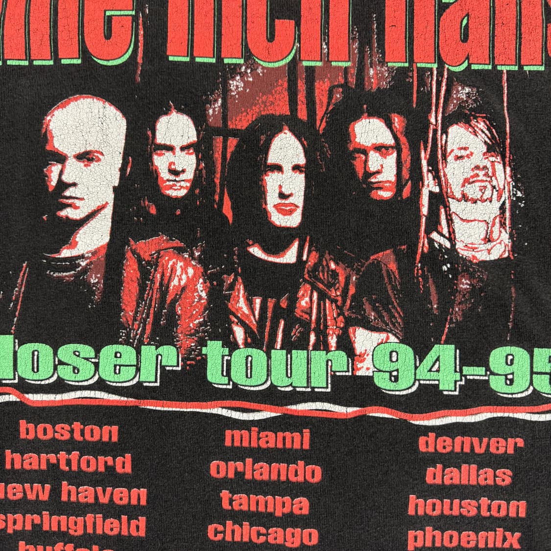 빈티지 90s NIN Closer Tour 나인인치네일스 티셔츠 상품이미지7