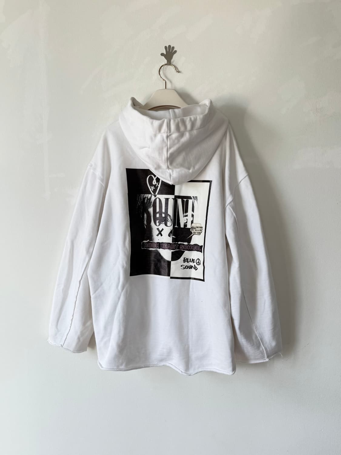 SJYP 오버핏 프린트 후드티 M / 남녀모두착용 상품이미지6