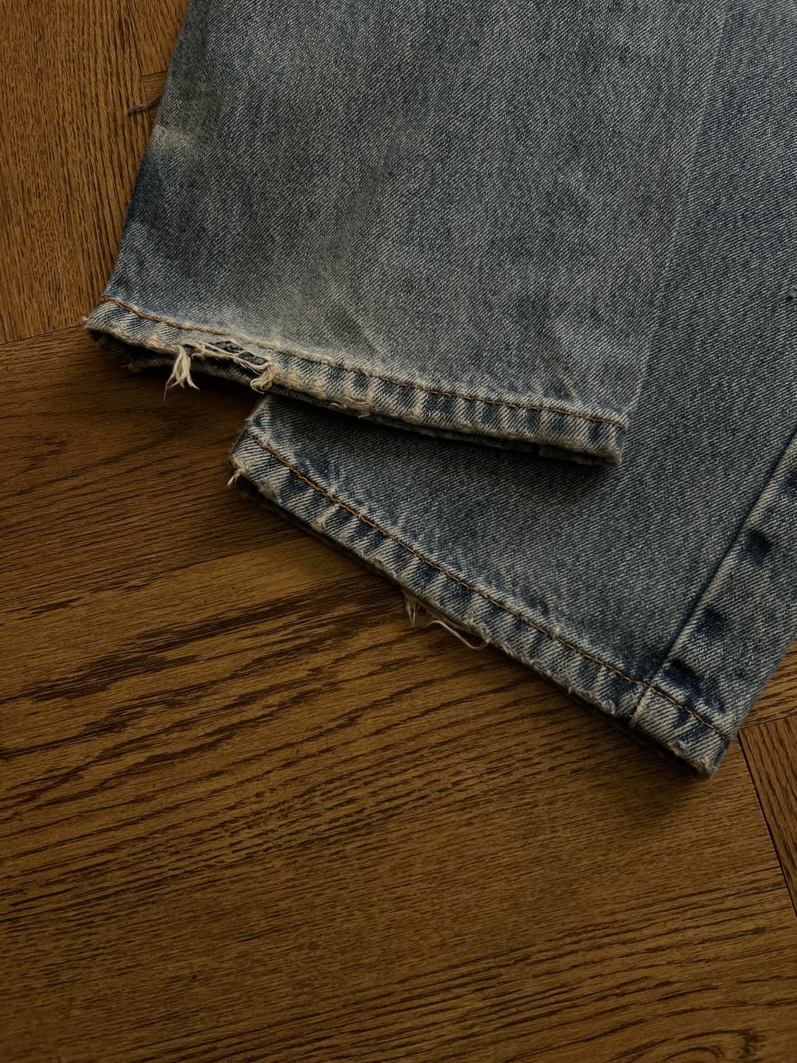 [34]리바이스 505 빈티지 워싱 스트레이트핏 데님 팬츠 상품이미지5