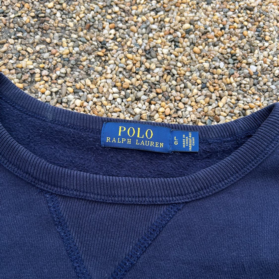 폴로(POLO RalphLauren)네이비 스펠 로고 맨투맨 상품이미지4