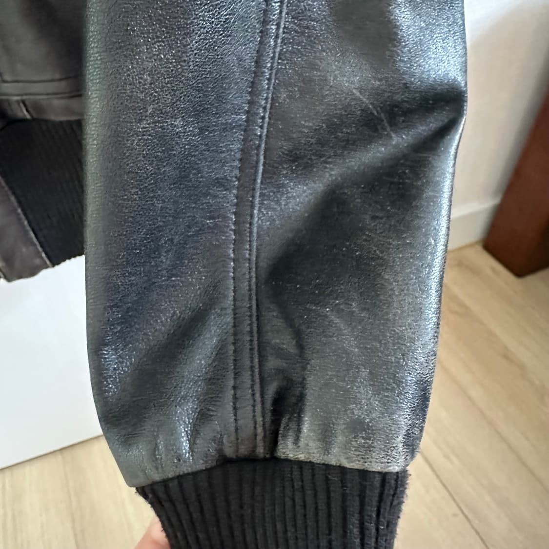 프라다 빈티지 레더 퍼 자켓 상품이미지4