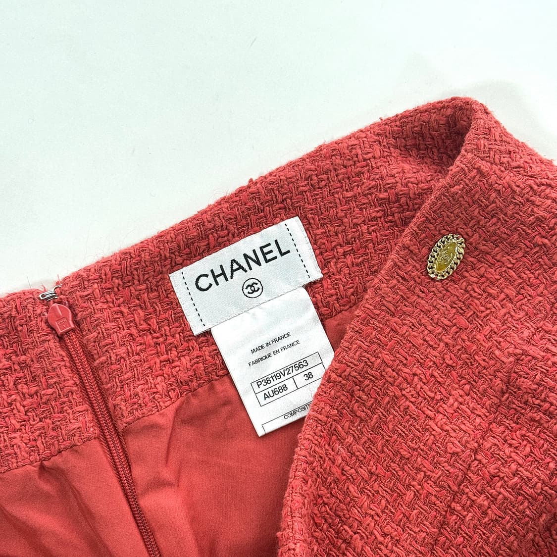 샤넬 체인 트위드 자켓 스커트 투피스 set 상품이미지8