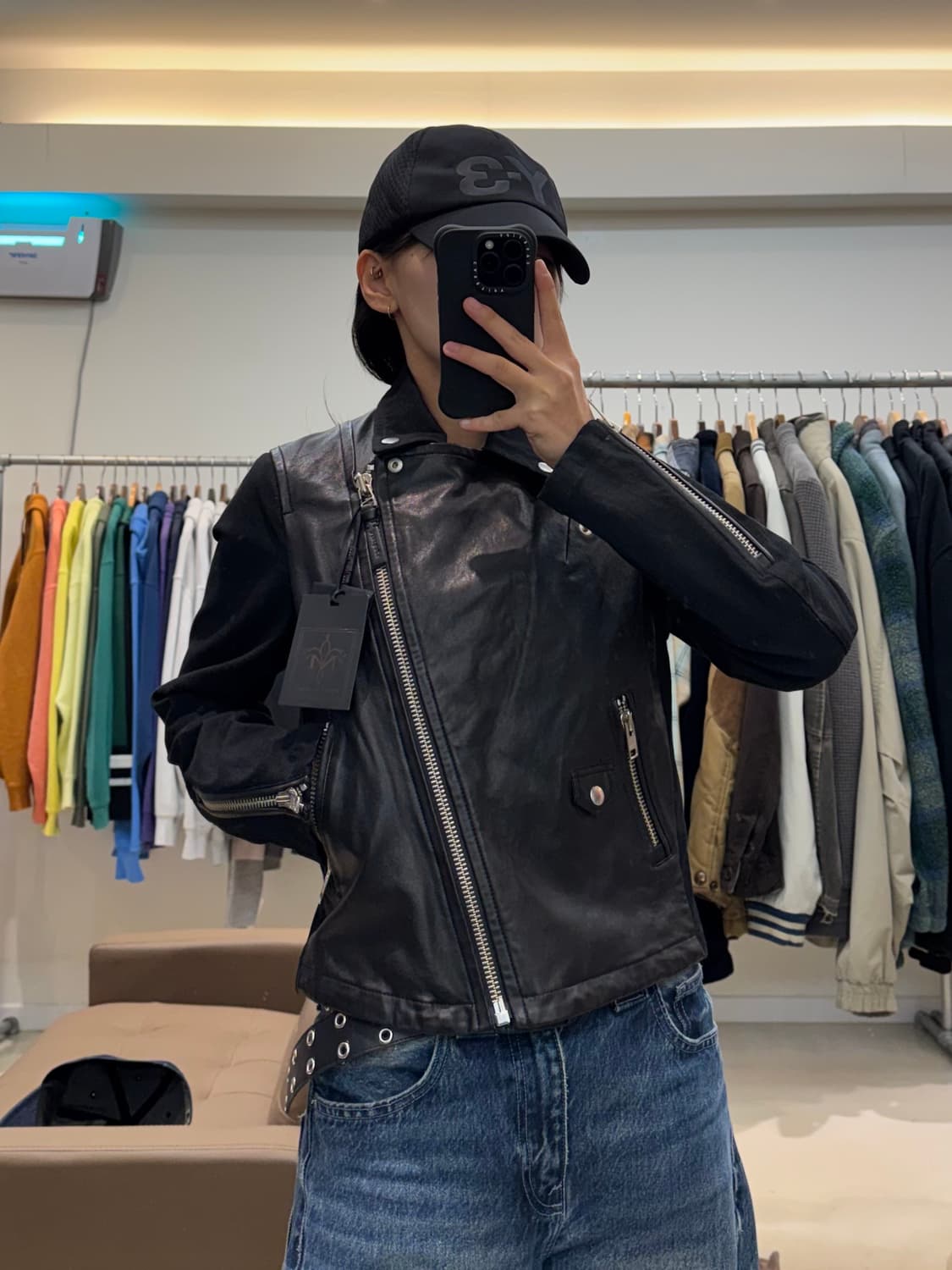 Mackage Minella 캔버스&레더 바이커 자켓 상품이미지2