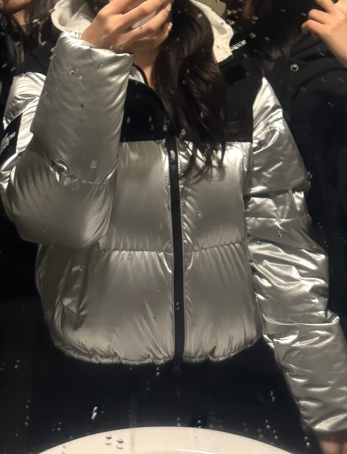 노스페이스 화이트 라벨 노벨티 눕시 다운 자켓 SE 실버 상품이미지4