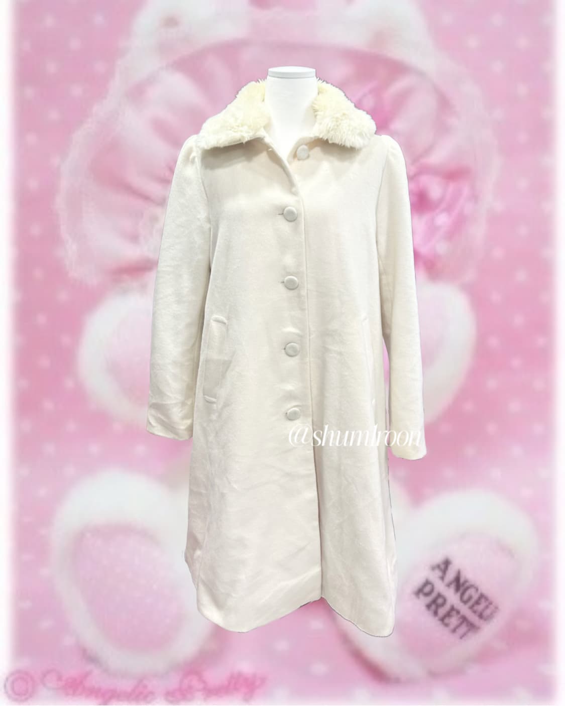 슈크림 히메갸루 얼스뮤직 퍼 코트 상품이미지1