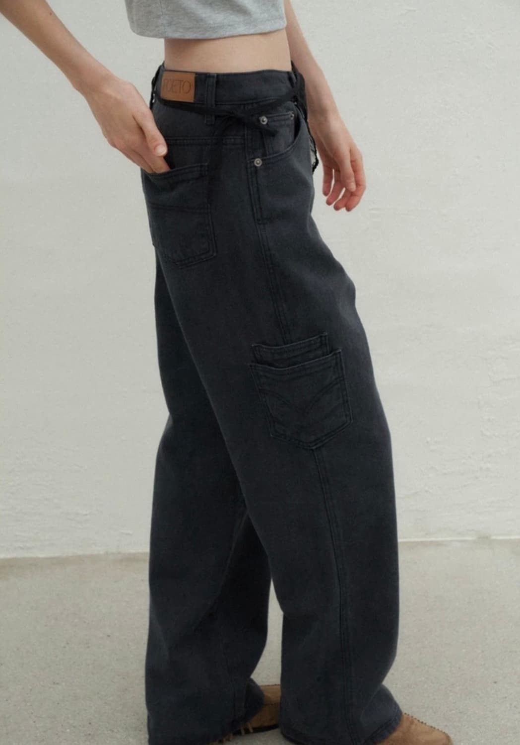 FOETO 포에토 블랙 카펜터 팬츠 M 상품이미지1